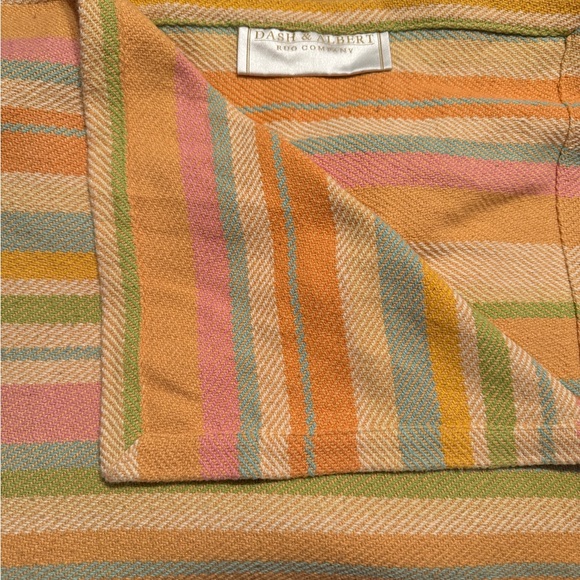 DASH & ALBERT Rug Company Woven Cotton Ru, EUC - like new, 5 X 8 - Picture 1 of 6